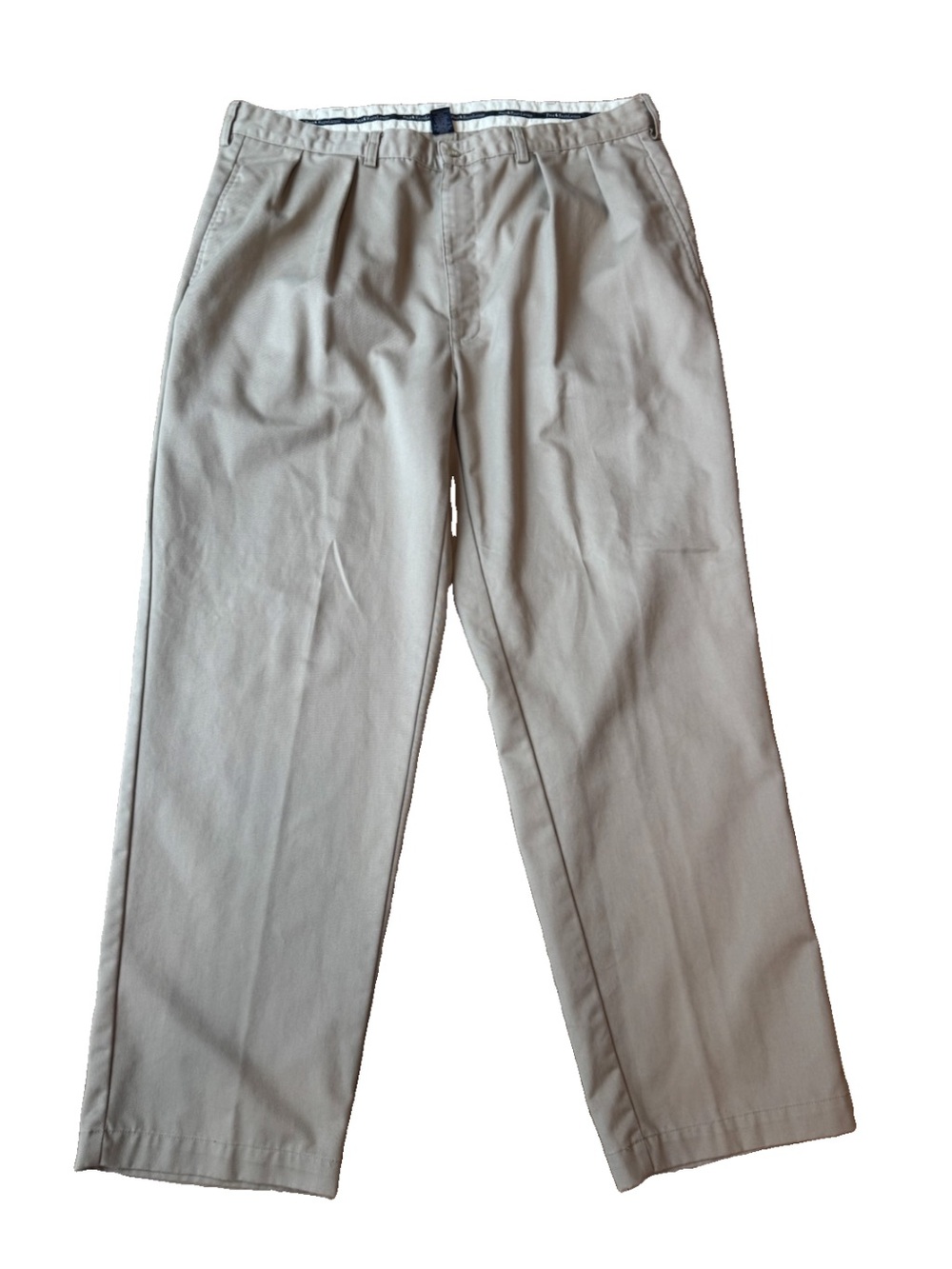Vintage 90’s Polo Ralph Lauren Andrew Pant Pleated Chino Beige Trousers 40x32